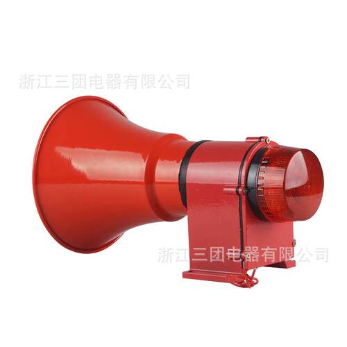 报警器DJ-5带警示灯电子蜂鸣器工业用厂警报器220V380V浙江三团