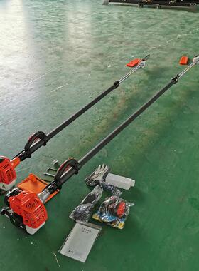 市政园林高枝树木树篱修枝伸缩高枝锯两冲程高枝油锯伸缩棕榈修剪