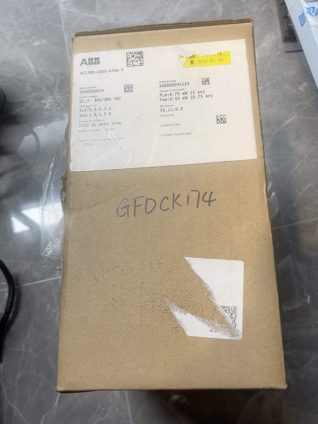 ACS380-040S-02A6-4，全新，标价包邮