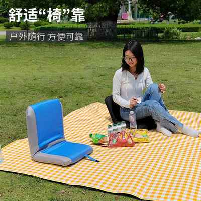 榻折地叠靠背椅躺沙椅简易坐式榻米HWS小发户外便携式折叠椅子露