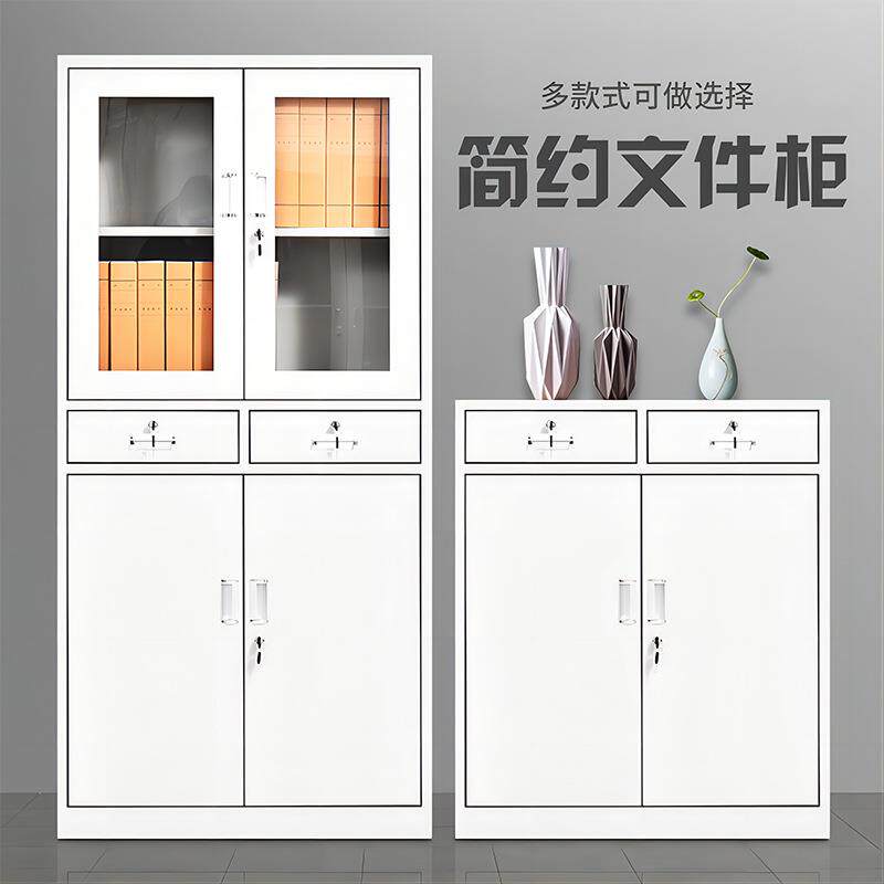 钢制文件柜办公室铁皮柜证档9666凭案保密柜会计资料纳办公收储物