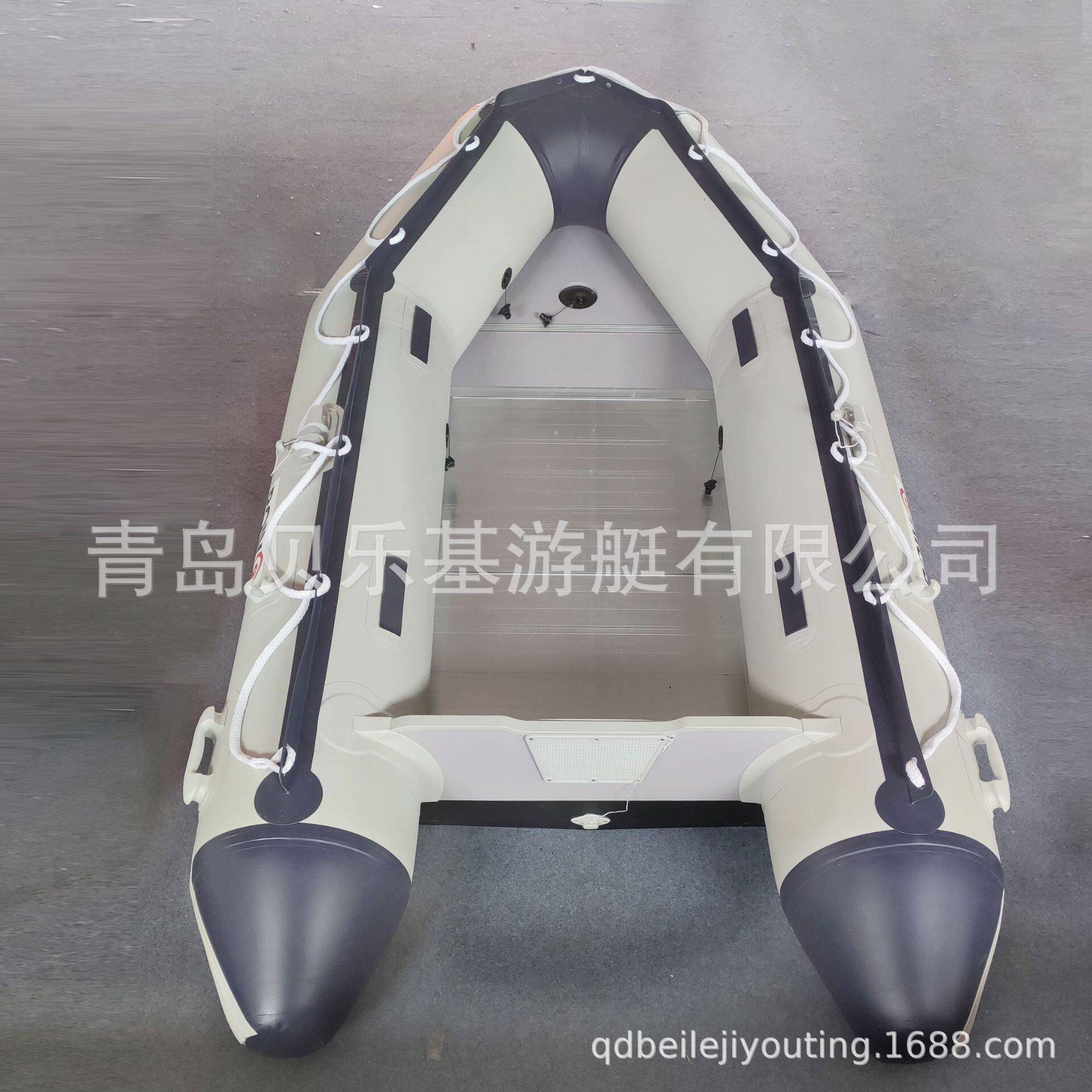 MS300铝合金冲锋舟款橡皮艇拉丝平底气垫船钓鱼船厂家直供