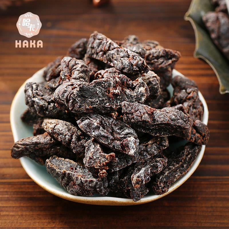 上海特产哈卡食品九制话梅肉无核乌梅条干化核梅肉味浓蜜饯孕妇