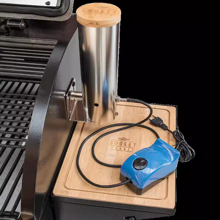 木屑颗粒不锈钢烟熏器烧烤炉熏肉烟熏枪大容量烟熏机熏烤挡位可调