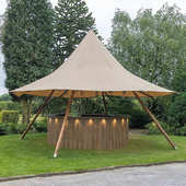 户外露营印第安帐篷tipi小草帽帐篷天幕特色景区民宿活动遮阳帐篷