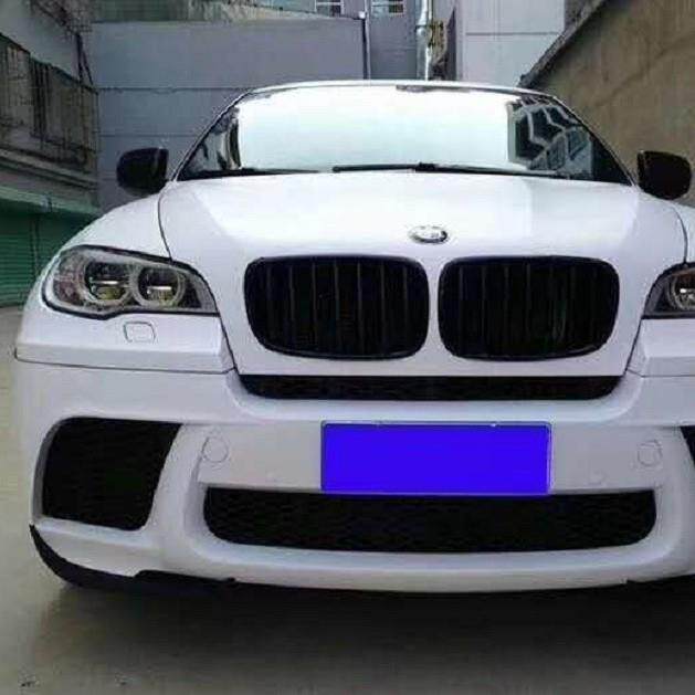 适用于2009-2013宝马BMWX6E71改X6M前杠后唇注塑PP改装大包围
