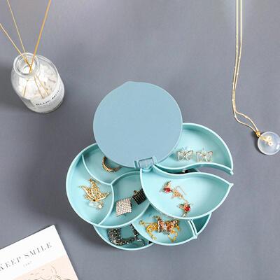 1pc Rotating jewelry storage box可旋转首饰收纳盒
