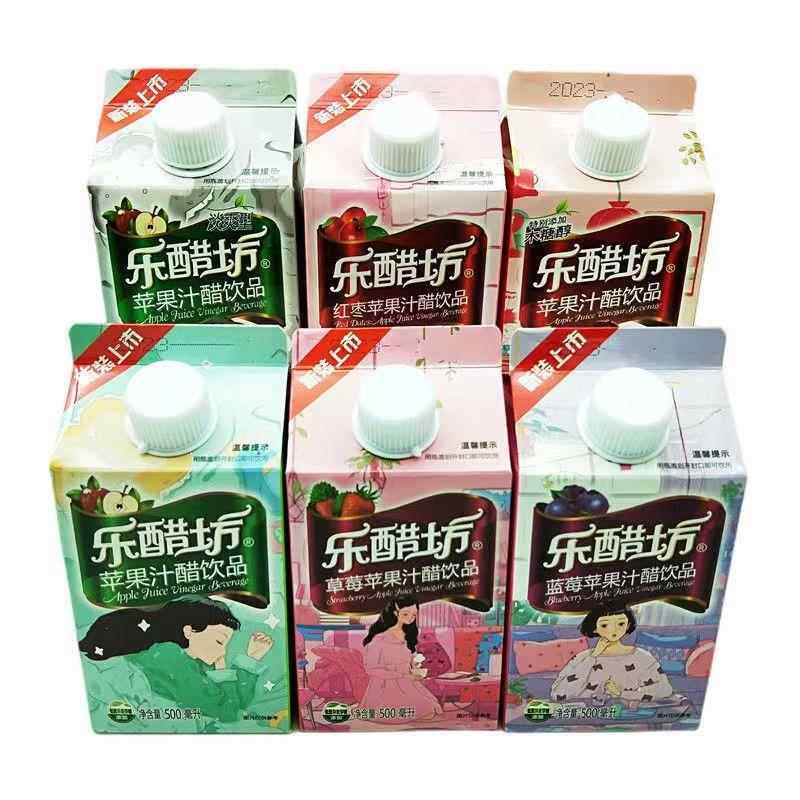 新货乐醋坊苹果醋500ml15瓶苹果汁醋饮料健康饮品整箱浓缩果汁