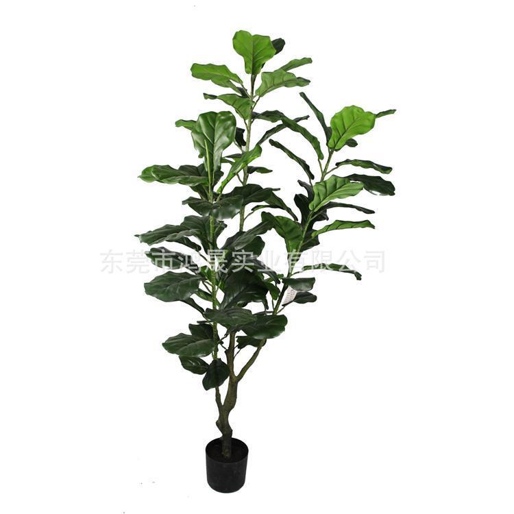 时尚耐用仿真琴叶榕盆栽居家花卉琴叶榕树盆栽植物套装摆件装饰