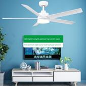 吊扇无灯吊扇商用强风家居客厅简易电扇吊灯餐厅吊扇光变频