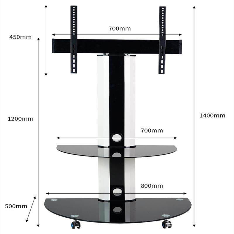 可移动电视支架落地推车直播广告一体机免打孔电视立式展示挂架子