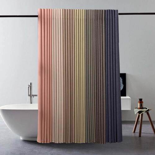 Lmitation Linen Waterproof and Mildew Proof Shower Curtain P