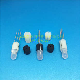 LED三孔间隔柱  6*21.5黑三脚灯专用间隔柱 6.3*21.5高双色间隔柱