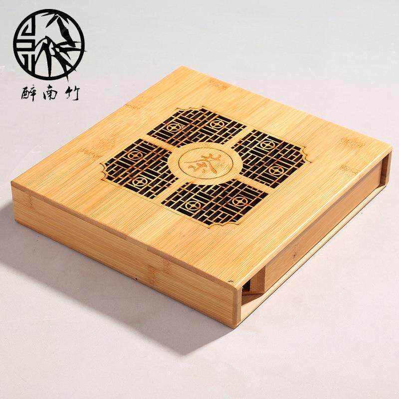 厂家直销竹制普洱盒存储柜开茶醒茶盘 茶饼茶叶盒 收纳盒分茶盒