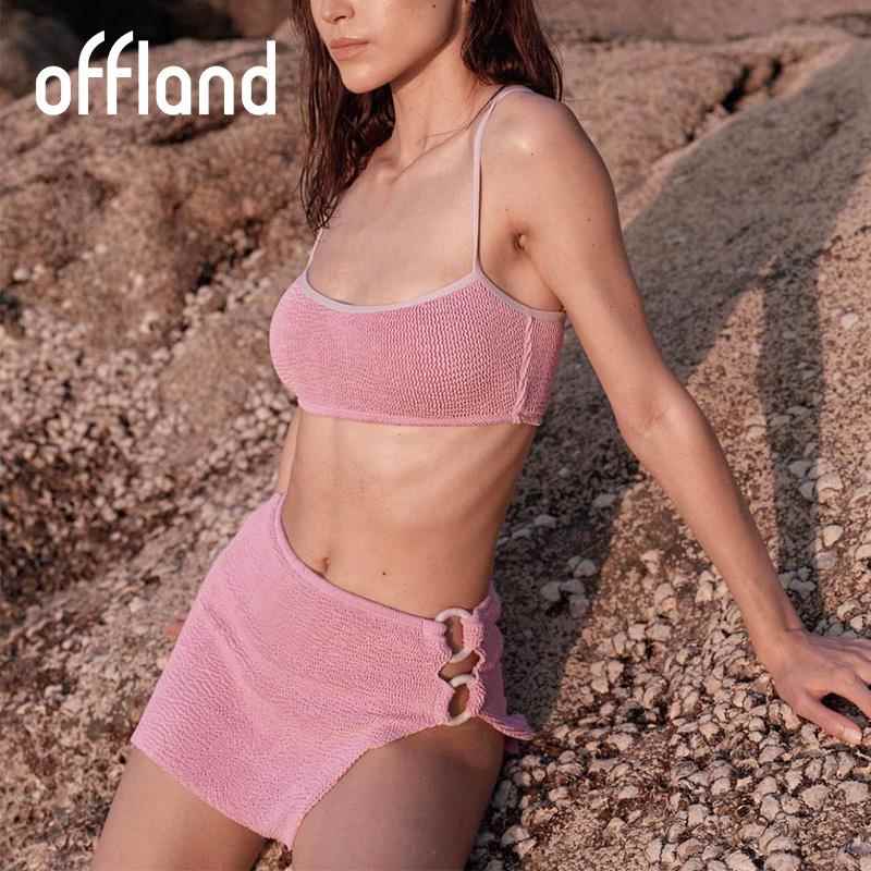 Two-piece swimsuit sexy backless three-piece bikini