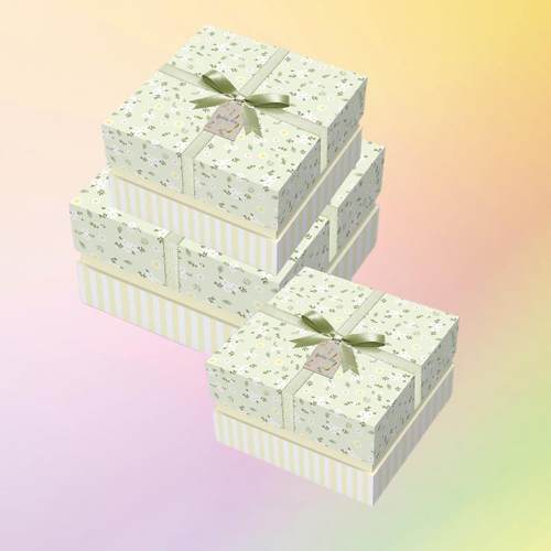 厂家供应礼品盒加厚加硬成品纸盒子情人节小清新内衬生日包装盒