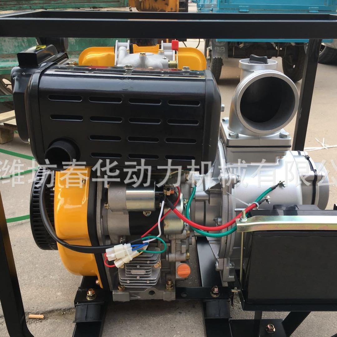 常柴4寸柴油机水泵 4KW柴油机水泵 单缸186动力水泵 常柴4寸水泵