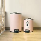 北欧不锈钢垃圾桶袋家用厕所化妆室客厅带盖子创意脚踏垃圾轻奢桶