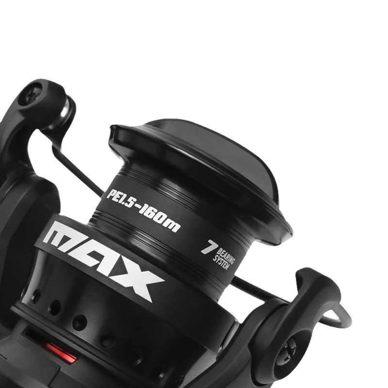 阿布新款MAXSX2代纺车轮超轻非对称机身无间隙斜口线杯旋入式摇臂