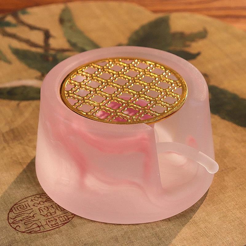 琉璃温泡茶炉火炉蜡烛加热保温底座暖茶器烘泡茶炉围炉煮茶玻璃温