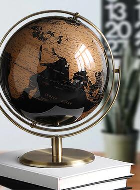 家居摆饰地球仪玄关办公室桌面摆设书房办公桌酒柜现代家居装饰品