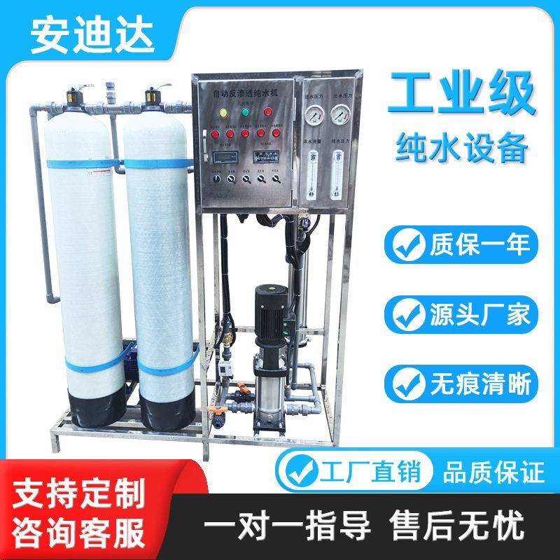 工业级纯水设备RO反渗透净水设备全自动双级过滤水处理设备