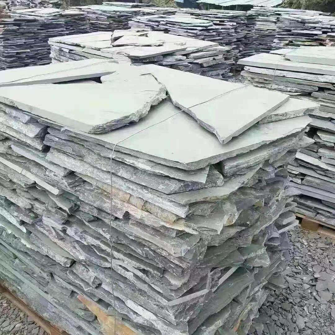 天然青石板碎拼不规则乱石板室外庭院仿古砖包括文化石板岩地砖