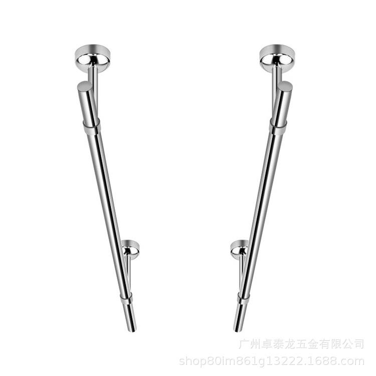 晾衣杆阳台加厚不锈钢管固定式25圆管晾衣架单双挂衣杆墙顶衣杆图片
