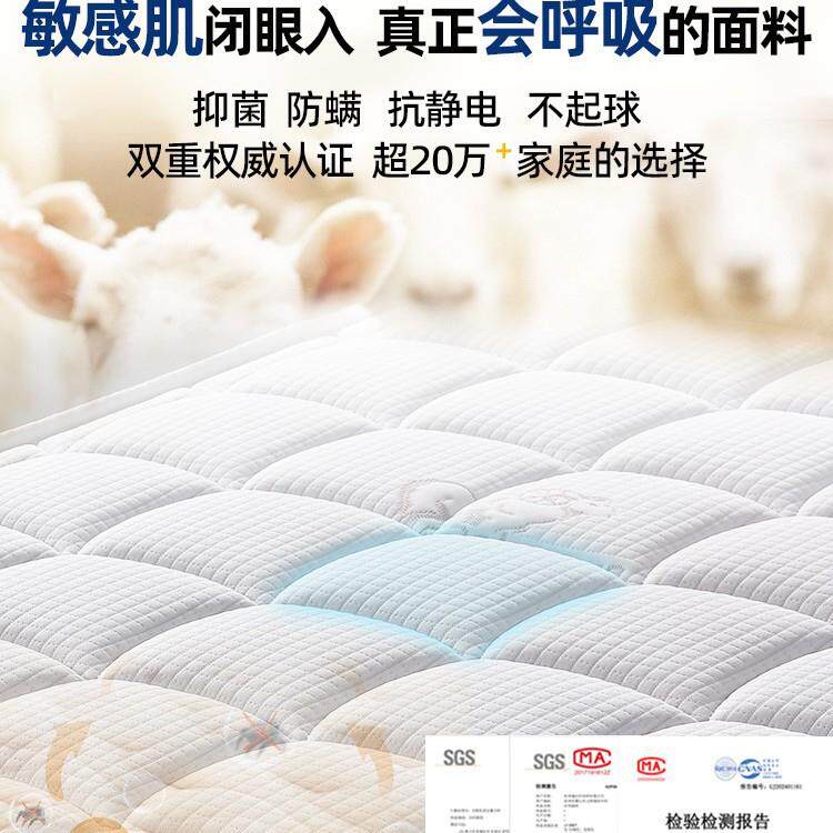 席梦思床垫家用卧室乳胶软垫20cm厚硬椰棕1.5米租房专用弹簧床垫