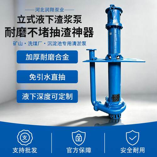 YZ液下渣浆泵立式泥浆泵吸砂大流量不易堵塞河道池塘清淤排污泵