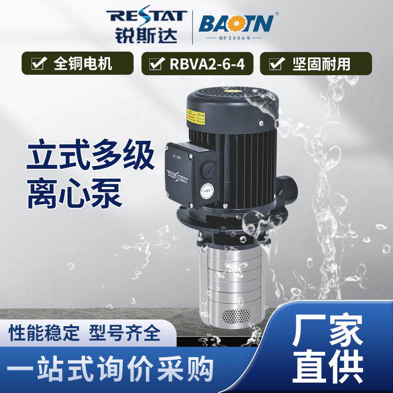 多级离心泵RBVA2-6-4不锈钢水泵供水加压泵高扬程变频增压泵供应