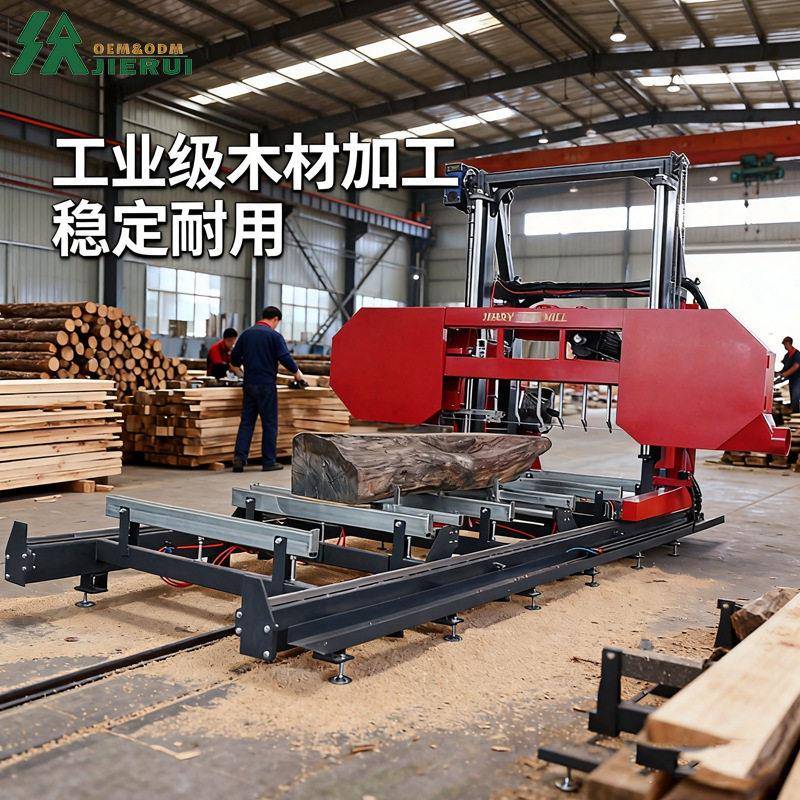 卧式带锯机全自动龙门大型木工开料圆木重型开板锯原木锯木机配件