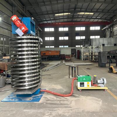 粉体颗粒振动盘式提升机运行平稳易清理噪音低垂直降温输送设备