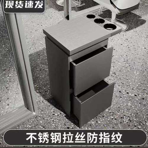 新不款理发店工见详情具柜锈钢发理发工具柜廊收纳多层储美物发柜