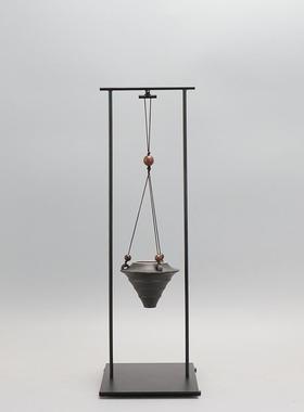 正品铁现倒代新中式创意艺陶瓷流香炉客厅玄关样板房禅意软装饰摆