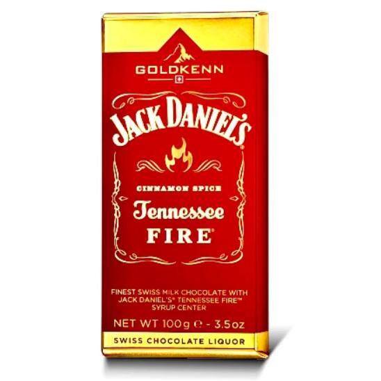 瑞士原装goldkenn火焰杰克丹尼威士忌酒心巧克力直板