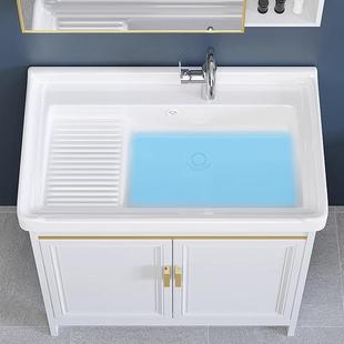 加厚阳台洗衣盆带搓板一体卫生间洗手台家用水槽落地式洗衣池