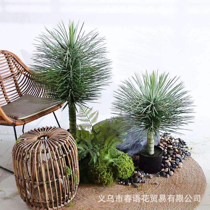北欧室内仿真植物龙血树千年木绿植盆栽家居店铺橱窗造景装饰假树