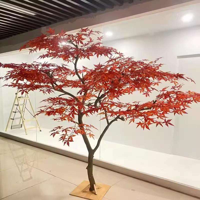 仿真红枫树造型树大型装饰枫叶造景橱窗落地禅意室内外假树鸡爪槭