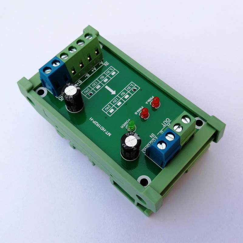 高速脉冲讯号2路2MHZ单晶片PLC 3.3V 5V 12V 24V电压电平转换模块