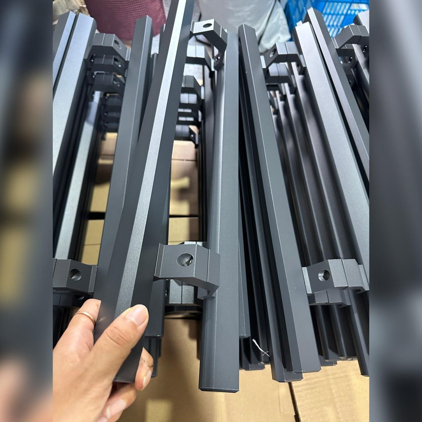 有框玻璃门把手加厚铝合金大门拉手推拉门木门包厢门有加长螺丝配