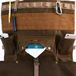 帆布汽车椅背袋收日式 立体纳945储物椅袋车悬挂袋载多功能座后背