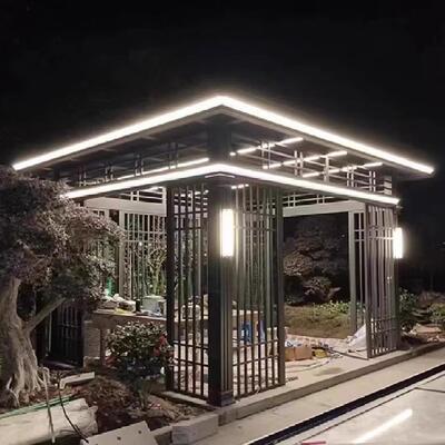 户外休闲观景凉亭厂家直售别墅小院小区农村自建房新中式四角亭子