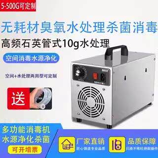 10g臭氧产生器空间消毒水处理家用消毒机食品厂冷藏库杀菌汽车除