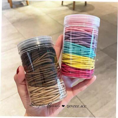 Hair rope rubber band female high elasticity black hair tie