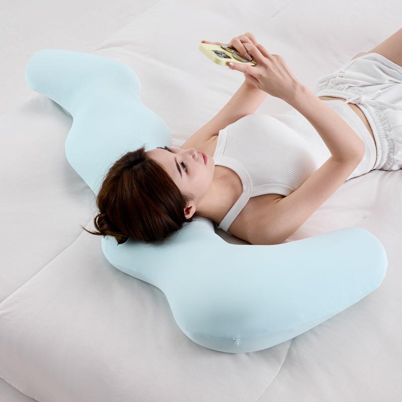 2025新款海马记忆棉长XINKE抱枕睡零觉压枕睡夹腿长枕头抱觉枕芯