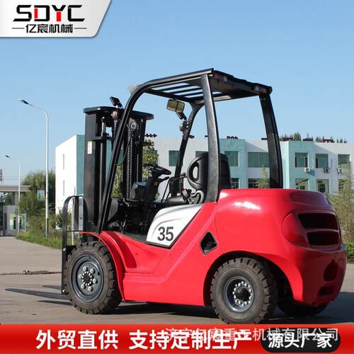 跨境柴油叉车2吨3吨小型四轮座驾式柴油叉车一体式内燃叉车