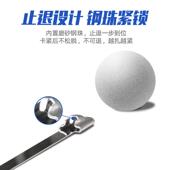 1不锈钢扎带 扣金属锁船用不锈钢扎带标牌绑扎带线束 028800自锁式
