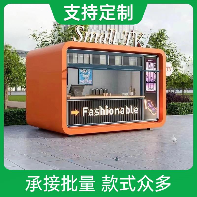 售货亭无动力餐车景区夜市摆摊车网红商业街专用仿古复古多功能