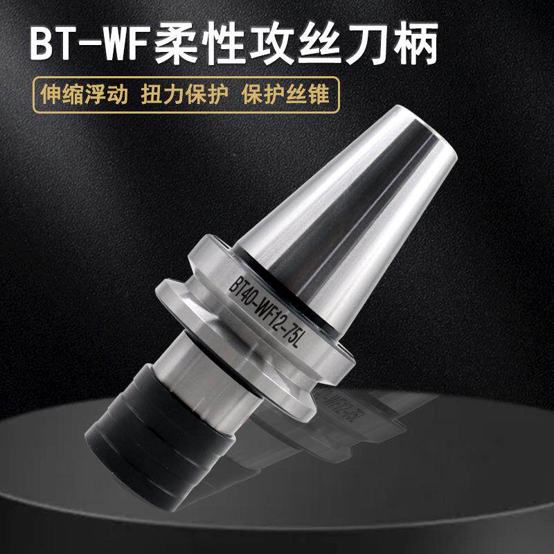 快换式攻丝刀柄BT30/40/50-WF12/20/33伸缩缓冲数控刀柄夹紧